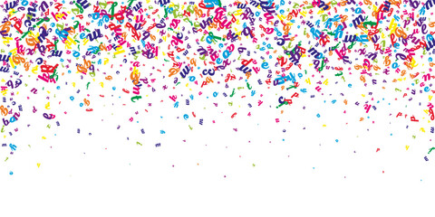 Concept of school background. Colorful childish