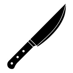 knife on white background
