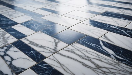 Abstract Marble Pattern on Marble Stone Floor: Close-Up Surface