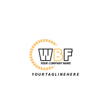 WBF letter logo creative design with vector graphic, WBF  simple and modern logo. WBF luxurious alphabet design. WBF vector logo