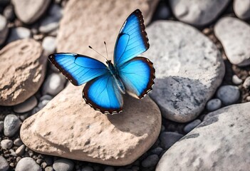 butterfly on the stone