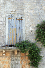 ancient window in Stari Grad on the island Hvar, Croatia
