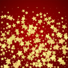 Magic stars vector overlay.  Gold stars scattered