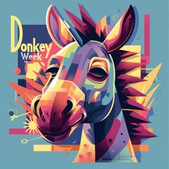 illustration with text to commemorate Donkey Week