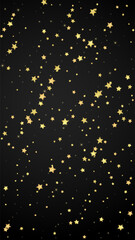 Fototapeta premium Magic stars vector overlay. Gold stars scattered