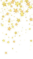 Magic stars vector overlay.  Gold stars scattered
