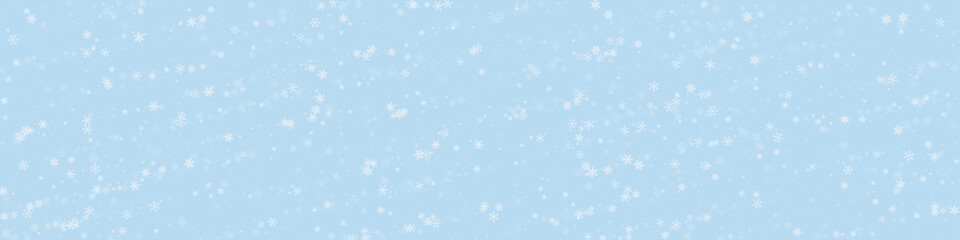 Snowy christmas background. Subtle flying snow