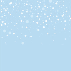Fototapeta premium Falling snowflakes christmas background. Subtle