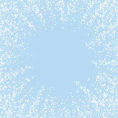 Magic falling snow christmas background. Subtle