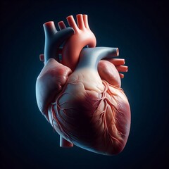  3D illustration of a human heart