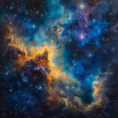 Stellar Nebulae Celestial Harmony