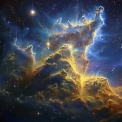 Stellar Nebulae Celestial Harmony