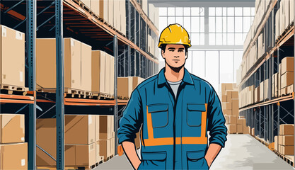 Logistics Specialist Handling Stockroom Operations