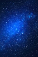 Night starry sky. Space blue background. Milky Way, stars and nebula