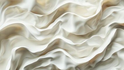 Abstract white silk wave background design