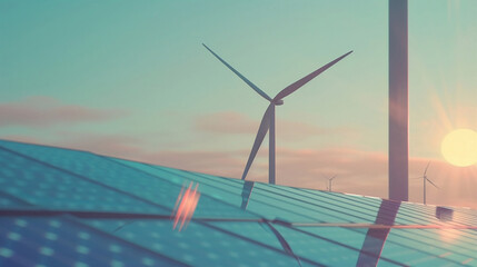 Associer les énergies renouvelables  pour le futurs, une électricité plus propre 