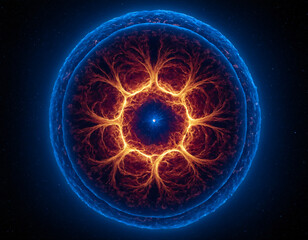 Fototapeta premium Human Cell Hologram.