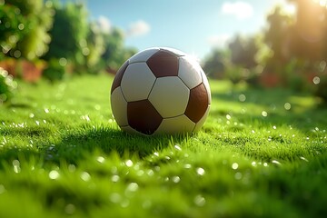 Fototapeta premium Template Sport Layout Design, soccer football. Football league tournament poster 