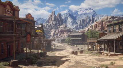 town in the mountains