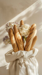 Bag full of baguettes