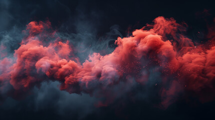 Volcanic Ash Clouds Engulfing the Sky - Volcanic Eruption Photography
 - obrazy, fototapety, plakaty