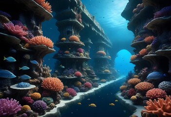A hyperrealistic 8k underwater coral city with bio (23)
