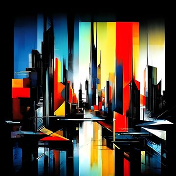 Rhythmen der Gro&szlig;stadt. Abstrakter Hintergrund f&uuml;r Design 3.