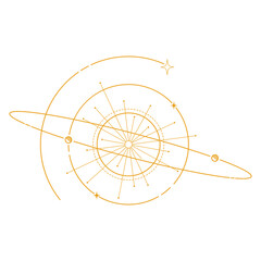 Minimalist Cosmic Vintage