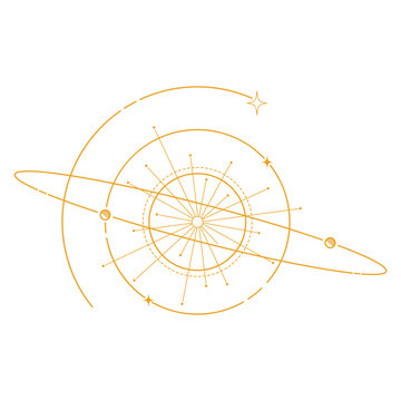 Minimalist Cosmic Vintage