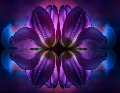 abstract purple flower background