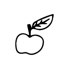 Hand drawn exotic fruit doodles. Cute tropical food sketch, summer fresh organic ingredients vector illustration