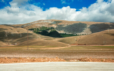 the beautiful views of Abruzzo across the Majella Park