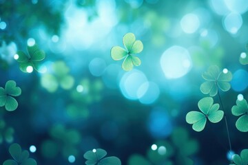 Clover leaf pattern bokeh effect background backgrounds outdoors nature.