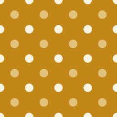 Simple, seamless orange polka dot background