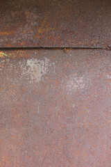 Metal background, rust texture, old iron. Corrosion from water, on sheet metal. Rust and oxidized background. Old metal iron panels.