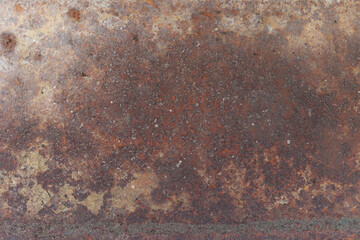 Metal background, rust texture, old iron. Corrosion from water, on sheet metal. Rust and oxidized...
