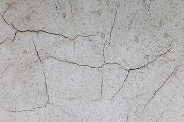 Obraz premium Textures of old concrete. Gray damaged concrete background, wall, old slabs. Top view, close-up.
