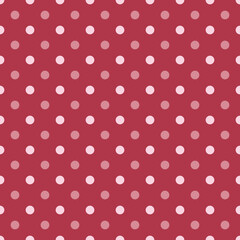Simple, seamless pink polka dot background © Tanita
