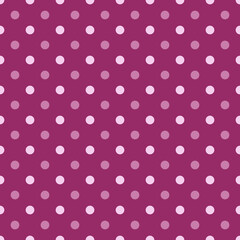 Simple, seamless pink polka dot background