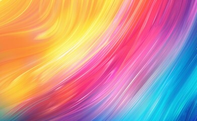 Neon Waves of Color in Dynamic Abstract Design
