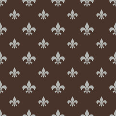 fleur-de-lis royal, luxury seamless pattern background. Ornament with symbol fleur-de-lis illustration