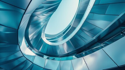 An abstract image showcasing dynamic lines on modern architecture