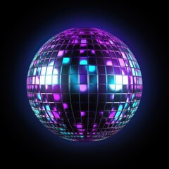Disco ball backgrounds sphere purple.