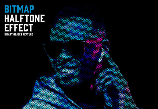 Bitmap Halftone Effect
