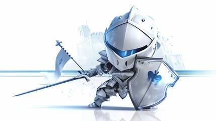 Cute knight character