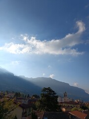 clouds over the city
