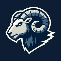 Ram Vector Sports Mascot Logo: Robust & Resolute Emblem for Unyielding Team Spirit