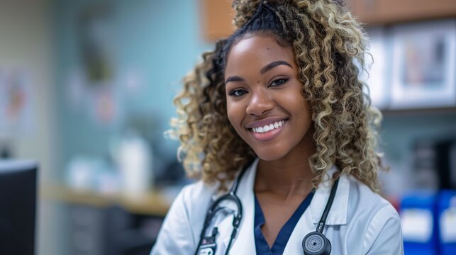 portrait of female African American doctor