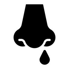runny nose sickness allergy symptoms icon