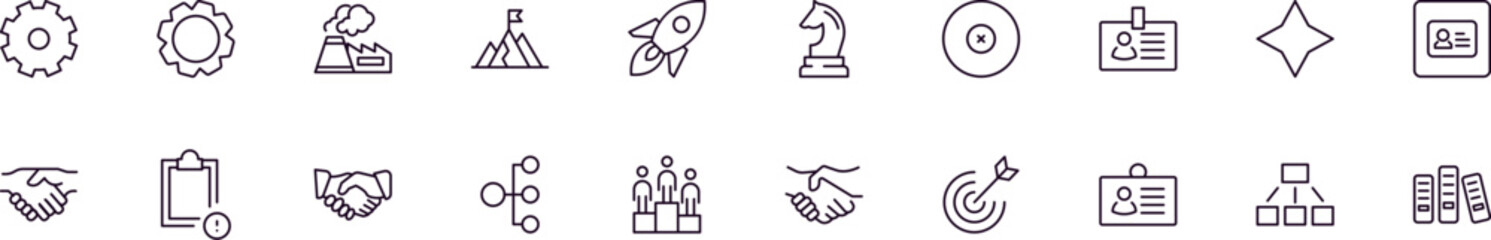 Money, business, finance modern web icons for infographics. Simple linear illustration for apps, sites, infographics